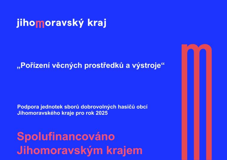 Projekt spolufinancován Jihomoravským krajem