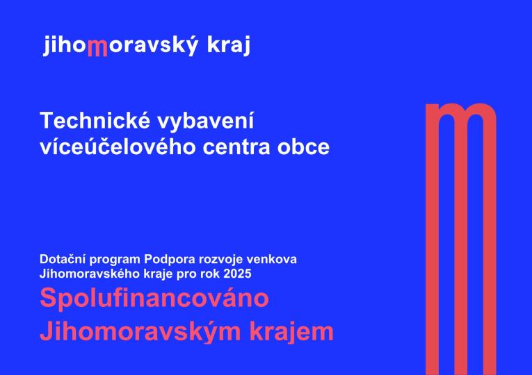 Projekt spolufinancován Jihomoravským krajem